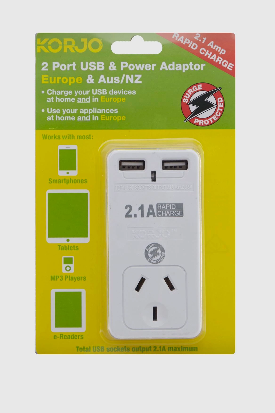 USB Power Adaptor Aus/Euro 1 USB Power Adaptor Aus/Euro