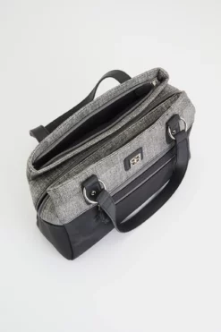 Linen Look Trim Tote Bag -Luggage Sales Shop 3162486 3