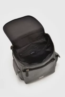 Linen Look Backpack -Luggage Sales Shop 3171892 3