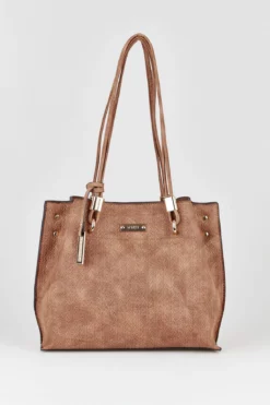 Weave Double Cord Strap Tote Bag