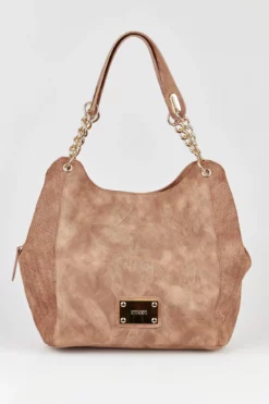 Weave Chain Handle Tote Bag