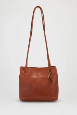 Piper Leather Plait Trim Tote Bag