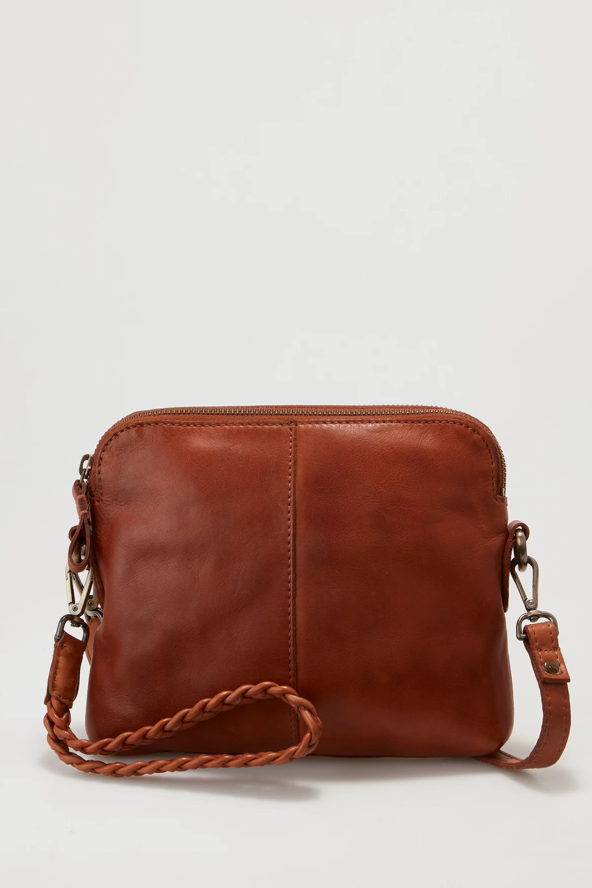 Skye Leather Twist Crossbody Bag 1 Skye Leather Twist Crossbody Bag