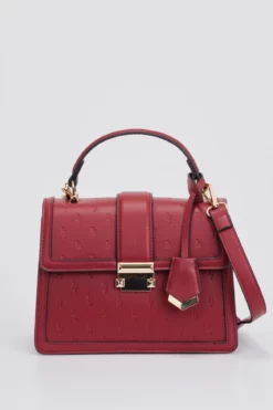 Emboss Top Handle Bag