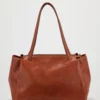 Ava Leather Work Tote Bag