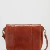Ava Leather Flapover Bag