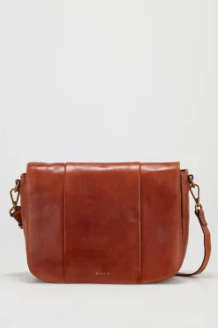 Ava Leather Flapover Bag