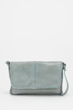 Alba Leather Small Flapover Bag