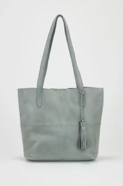 Alba Leather Unlined Shopper Bag