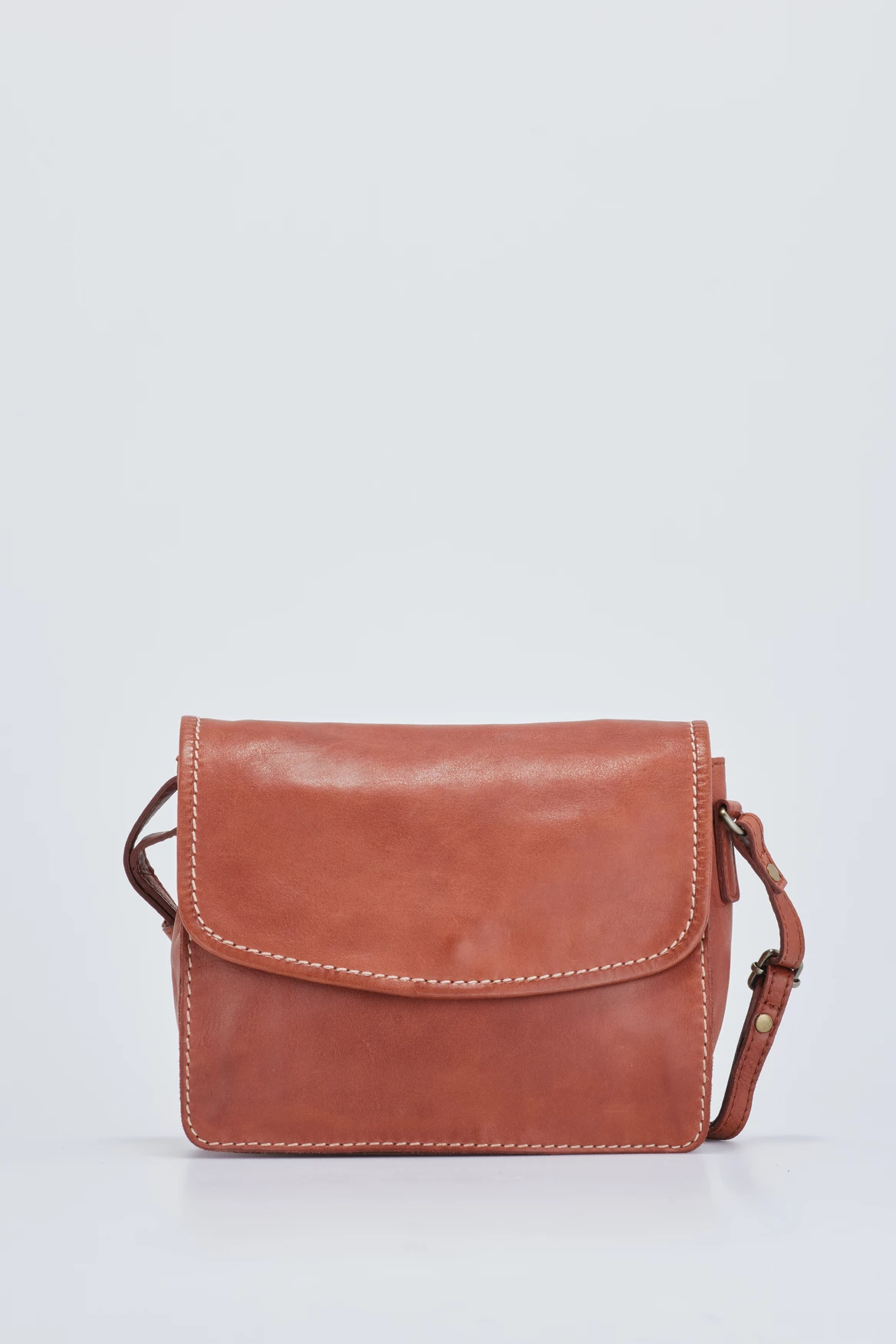 Gwen Leather Stitch Flapover Bag 1 Gwen Leather Stitch Flapover Bag